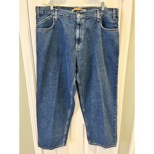 Levis Silvertab Mens Baggy Loose Jeans 40x30 Blue Grunge Classic Y2K Denim VTG